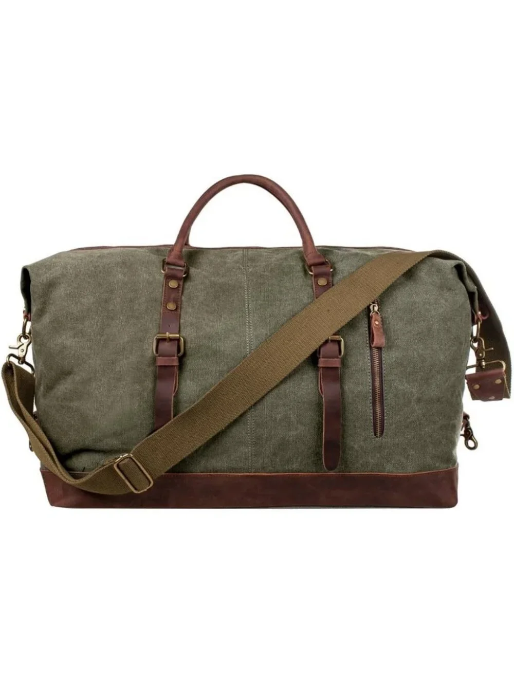 Travel Canvas Duffle Bag - Stylish Weekender Carry-On for Men & Women